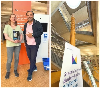 Buch-Aufnahme in der Stadtbibliothek Baden Baden